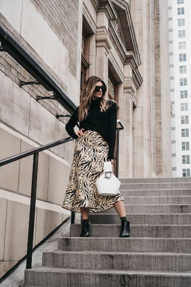 Cheetah print skirt h&m clearance