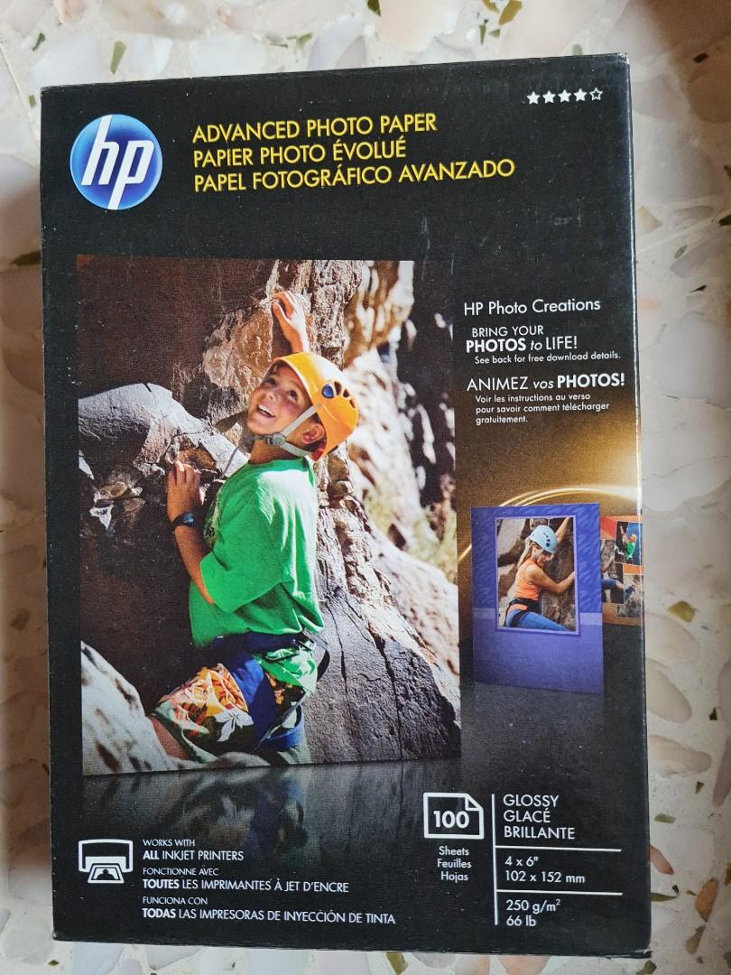 HP 4X6in photo paper (Glossy), Computers & Tech, Printers, Scanners