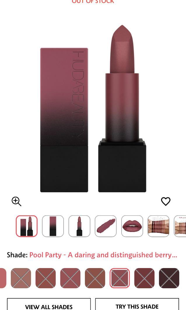Huda Beauty Matte Lipstick (Pool Party), Beauty & Personal Care, Face