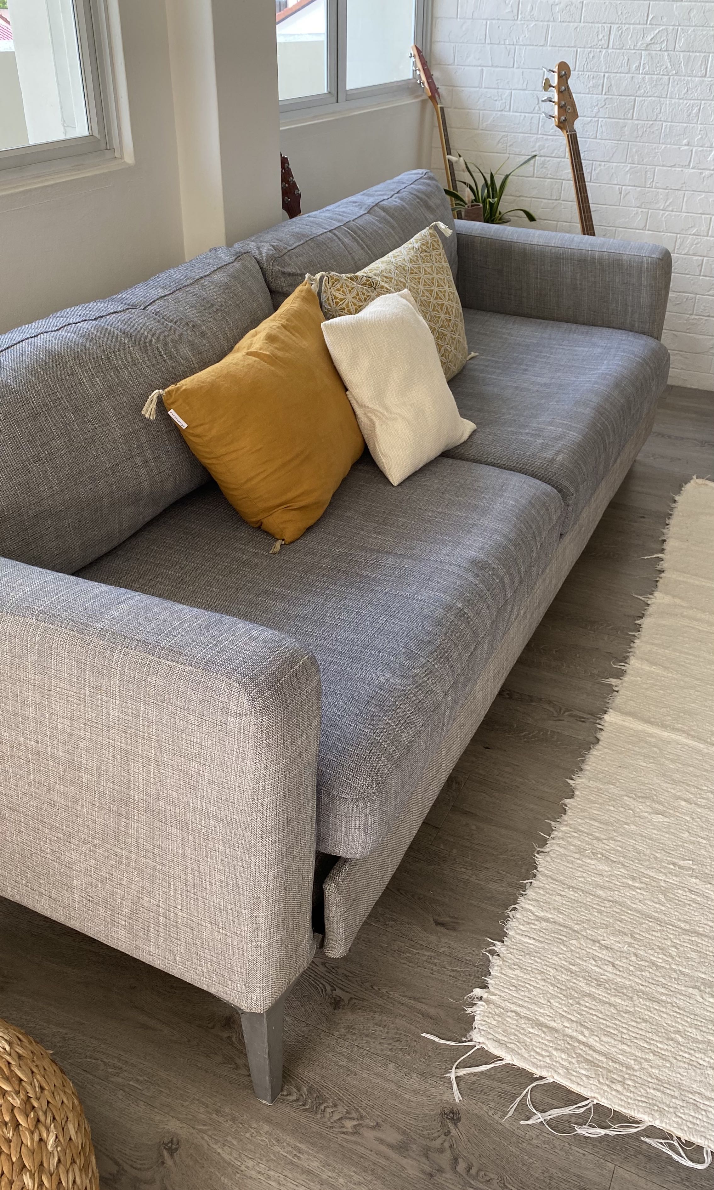 Ikea Karlstad sofa bed 3 seats, Furniture & Home Living, Furniture