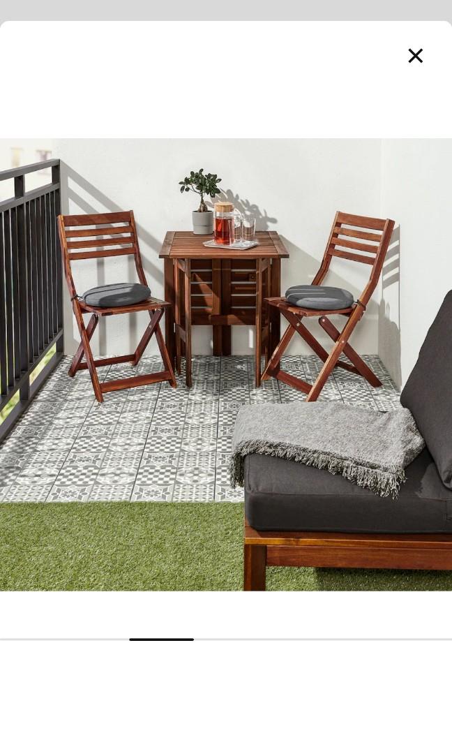 MÄLLSTEN Decking, outdoor, indoor/outdoor/gray/white, 9 sq feet - IKEA