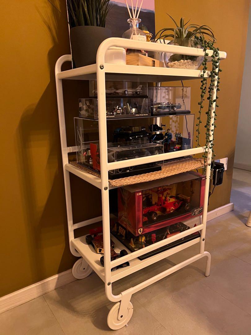 Ikea White Kitchen Trolley, Furniture & Home Living, Furniture, Shelves