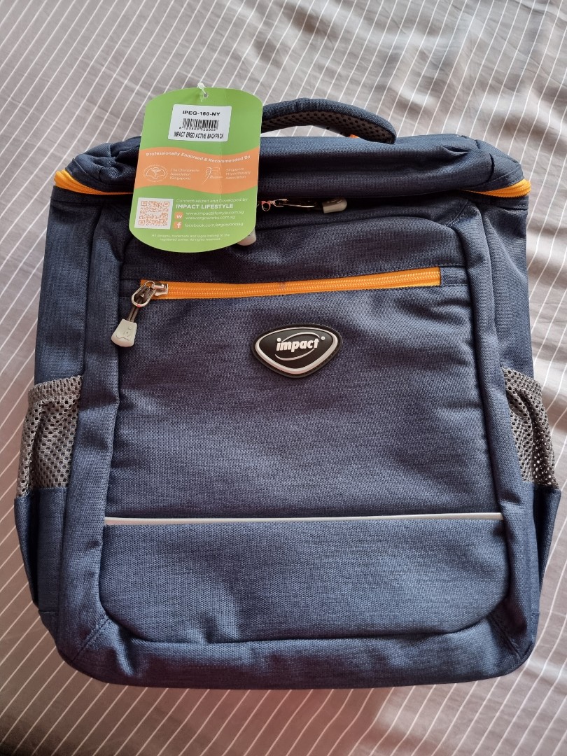 IMPACT Ergonomic School Bag For Kids Backpack IPEG160 BLUE color, Men