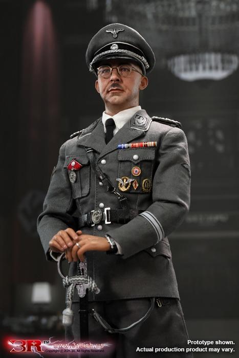 IN STOCK)3R GM646 1/6 Heinrich Himmler late version希姆莱B款(1900