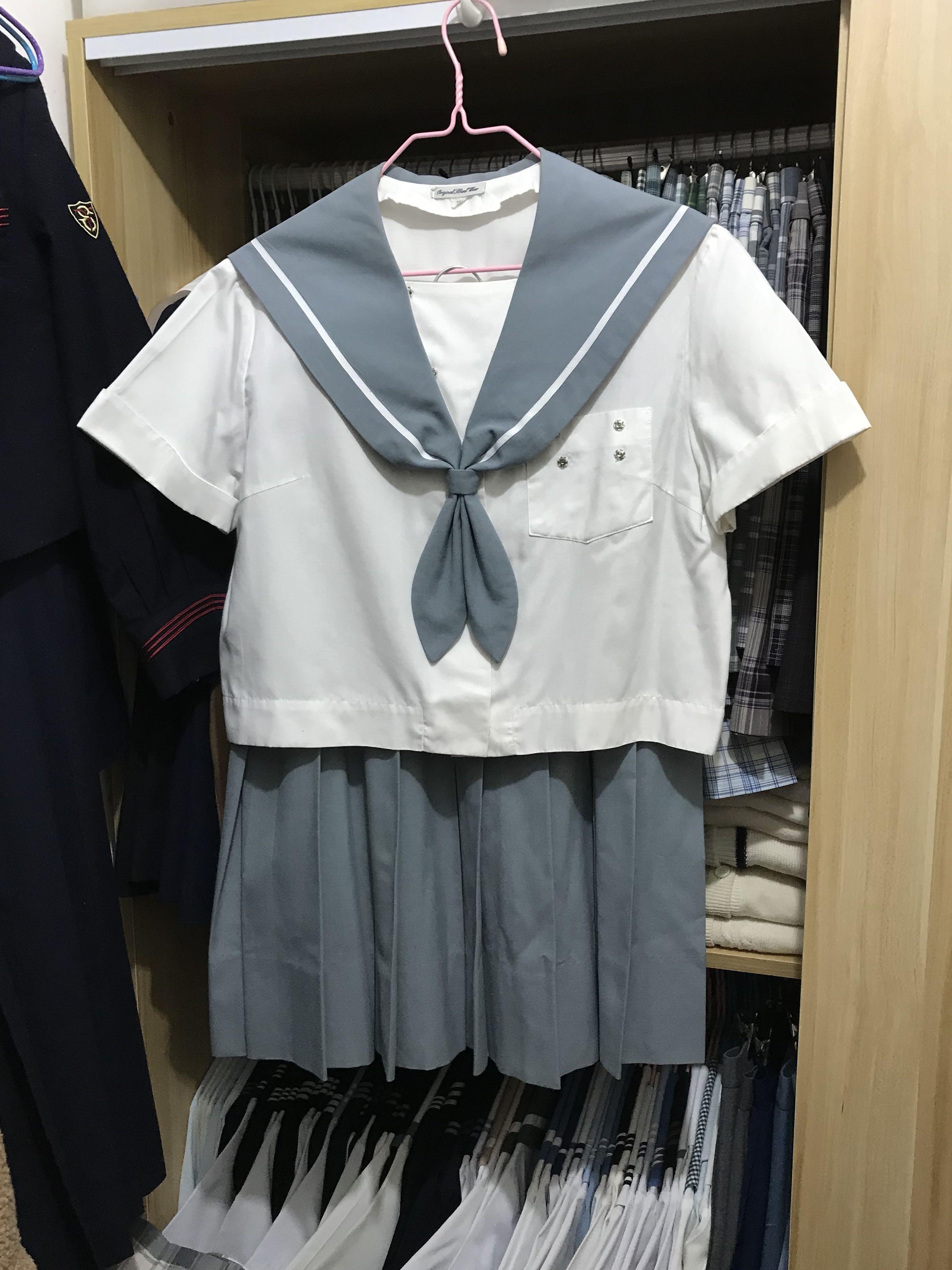 城東中學校赤三本冬服jk制服恤衫日本水手服日制校供日本校服jk制服jk