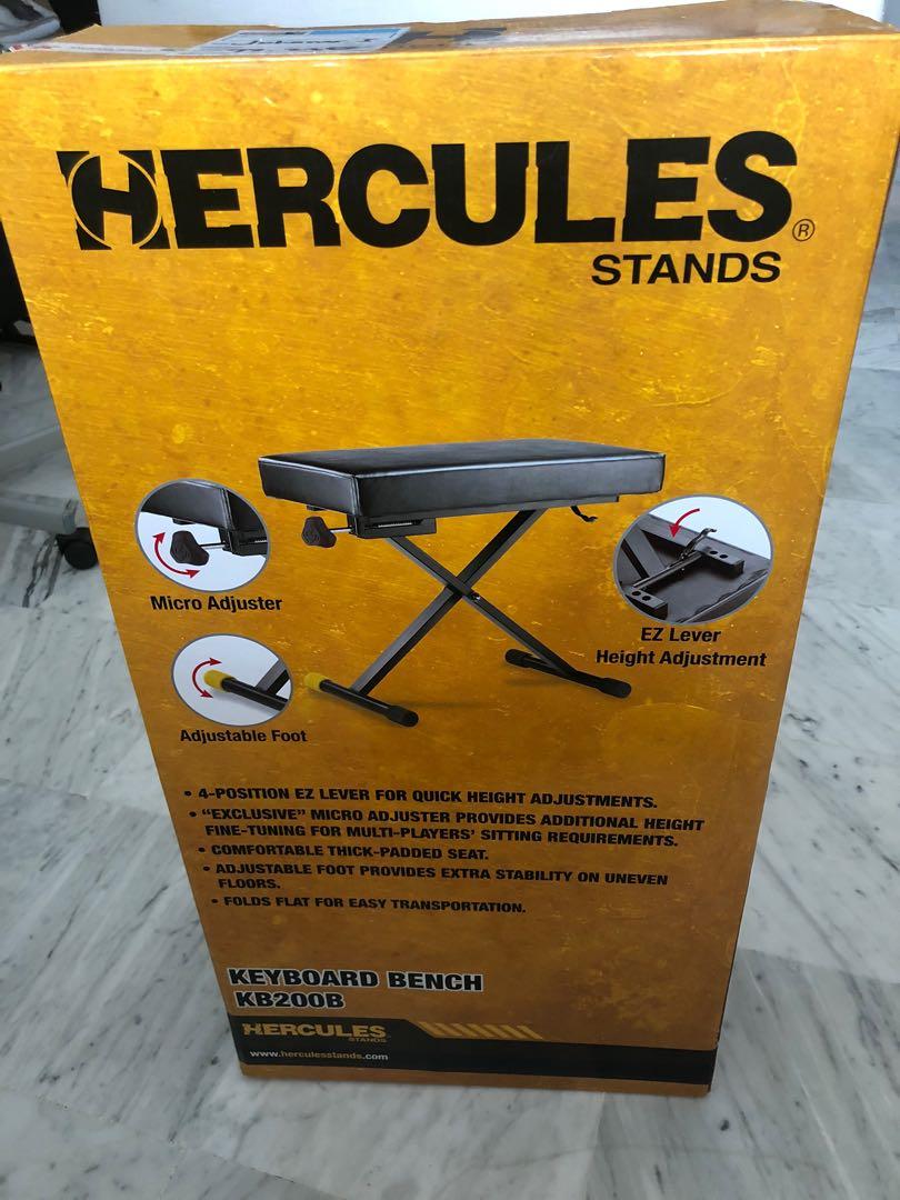 Keyboard Bench Hercules KB200B, Hobbies & Toys, Music & Media, Music