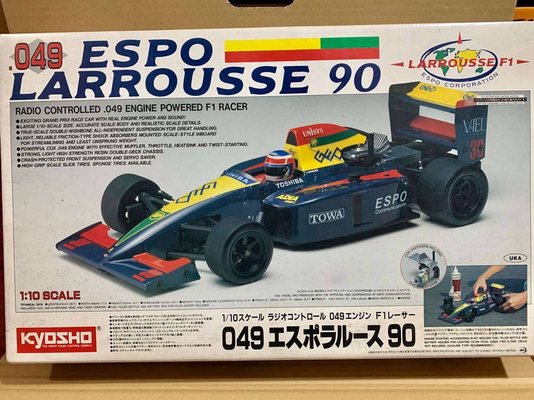 京商、1/10RC エスポラルース90(F1レーサー、未組立品） 京商 KYOSHO 絶版 1/10 049 エスポ ラルース90 当時物 エンジン