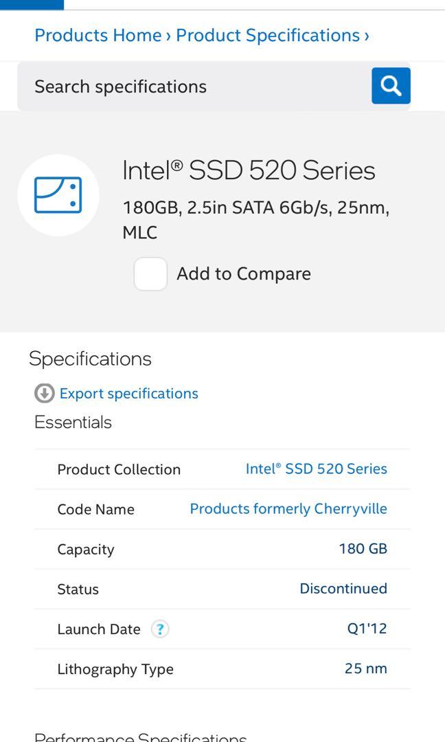 Intel SSD 520 Series(Cherryville) 120GB 2.5inch Bulk SSDSC2CW120A310 - 1
