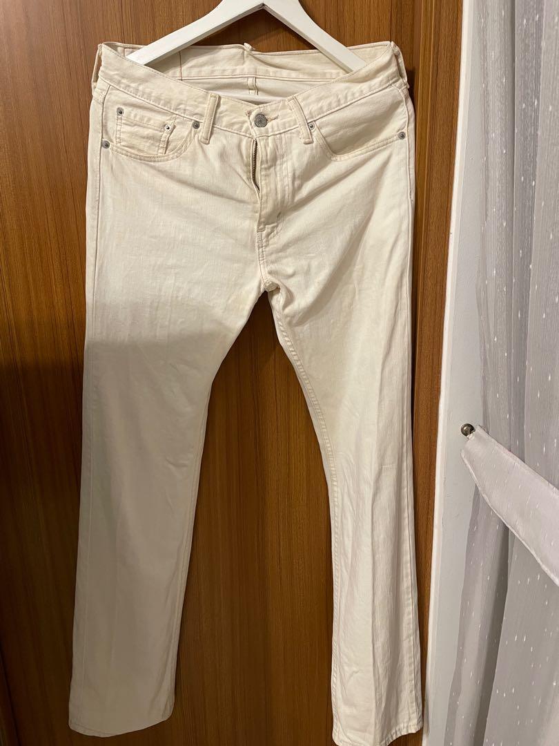 Descubrir 46+ imagen levi’s men’s 505 white jeans