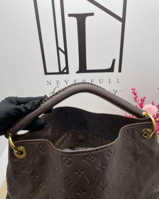 Louis Vuitton Artsy 872337 Mm Brown Monogram Empreinte Leather