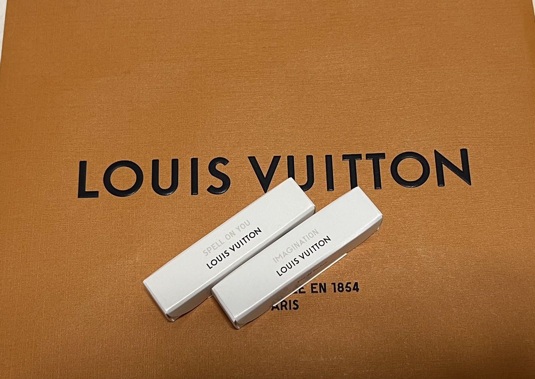 LOUIS VUITTON 6x Perfume samples SET in a LV gift bag Travel spray bottles  NEW