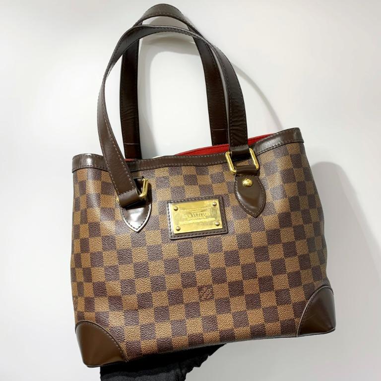 Louis Vuitton Damier Hampstead PM Handbag Tote Bag N51205 Brown