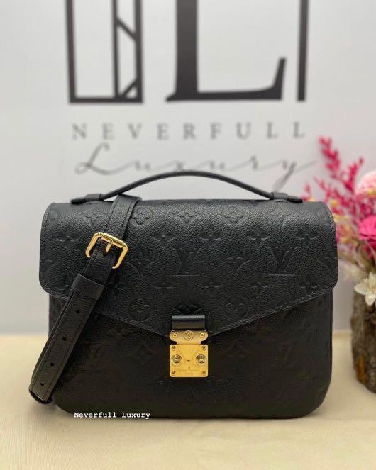 LV Pochette Metis Monogram Empreinte Noir, Luxury, Bags & Wallets on  Carousell