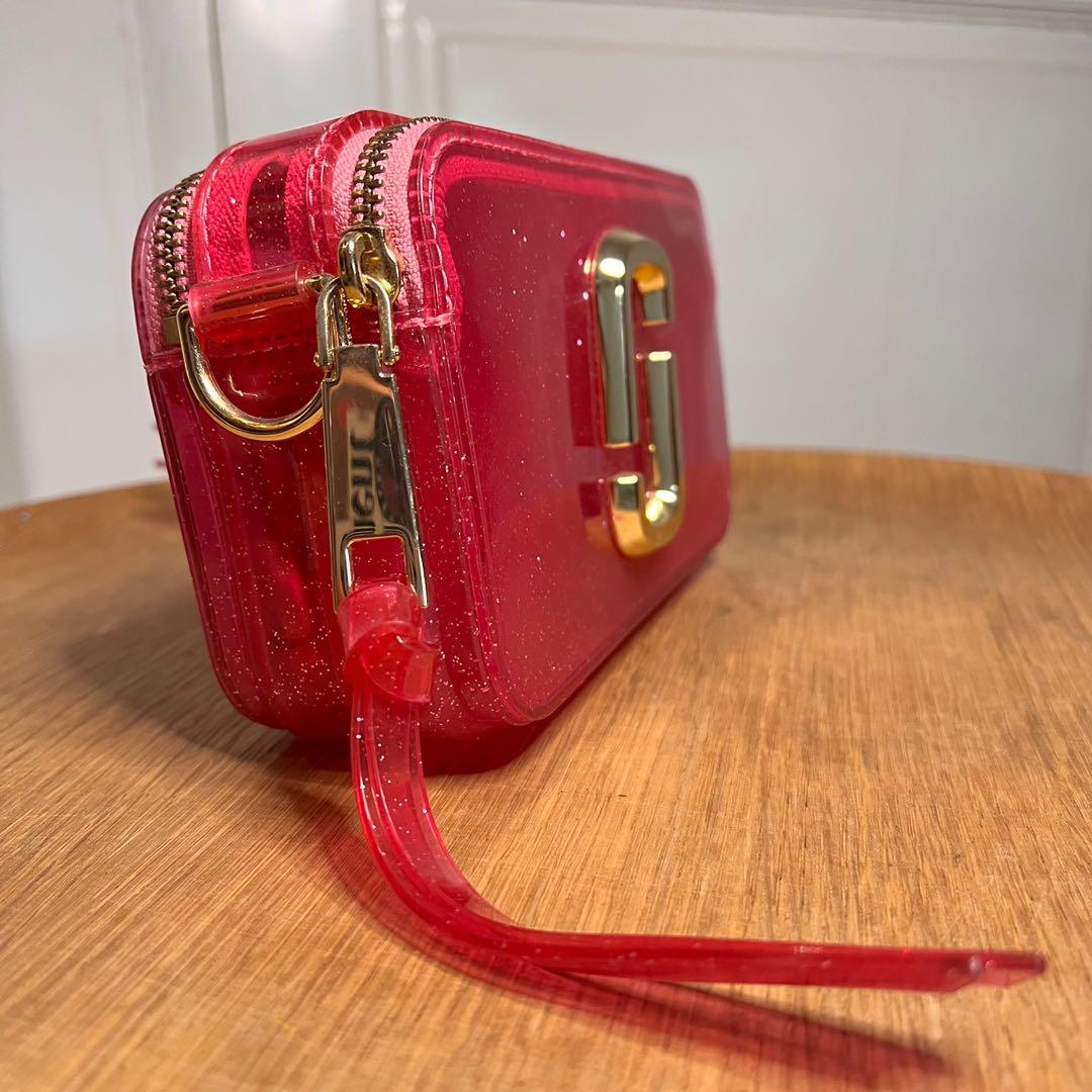 Marc Jacobs SNAPSHOT JELLY Pink Glitter (AUTHENTIC), Barang Mewah, Tas
