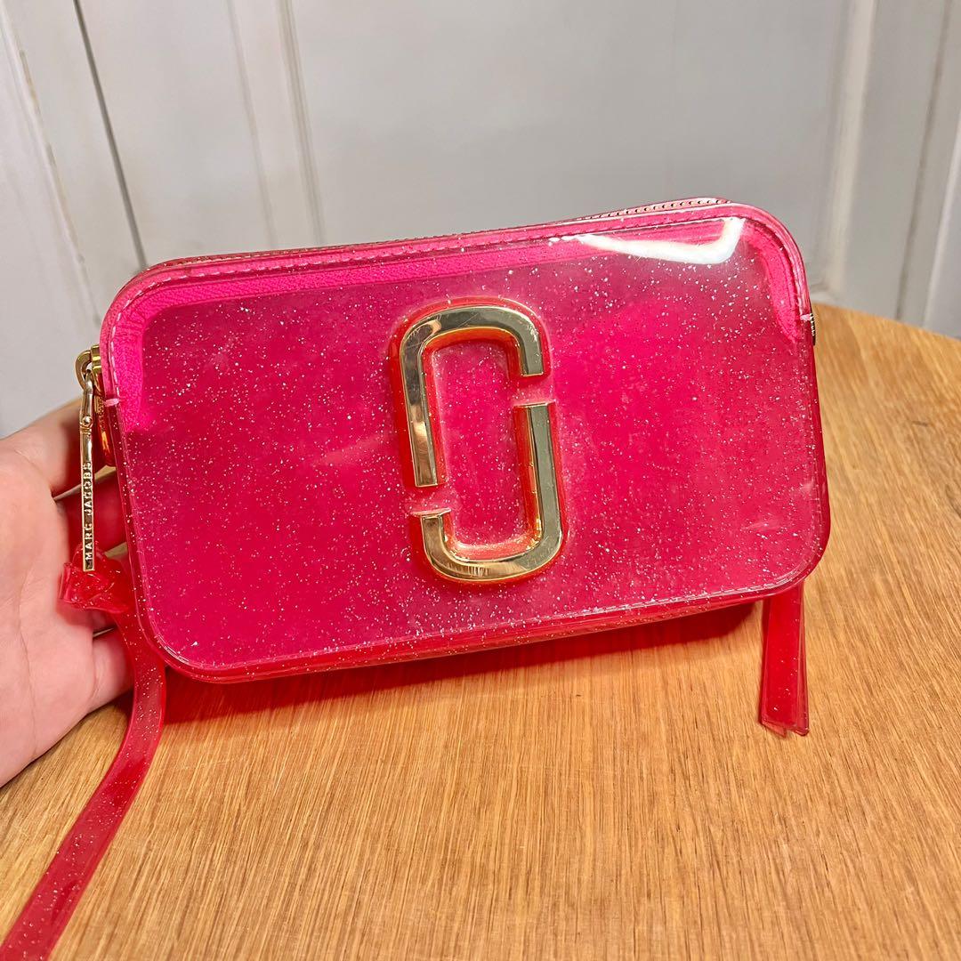 Marc Jacobs SNAPSHOT JELLY Pink Glitter (AUTHENTIC), Barang Mewah, Tas