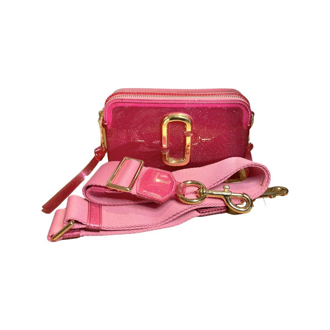 Marc Jacobs SNAPSHOT JELLY Pink Glitter (AUTHENTIC), Barang Mewah, Tas