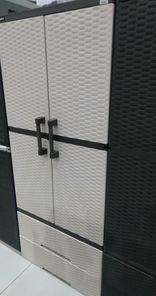Megabox Wardrobe Cabinet (Category: Shelves, Cabinets & Racks) located in Quezon City. Submitted by uno_store (Listing ID 1141910831, Image 3). Description: Megabox Wardrobe Cabinet 2 Drawers Color: Gray Dimension (cm): L72.39 x W46.36 x H172 brand new P 4290.