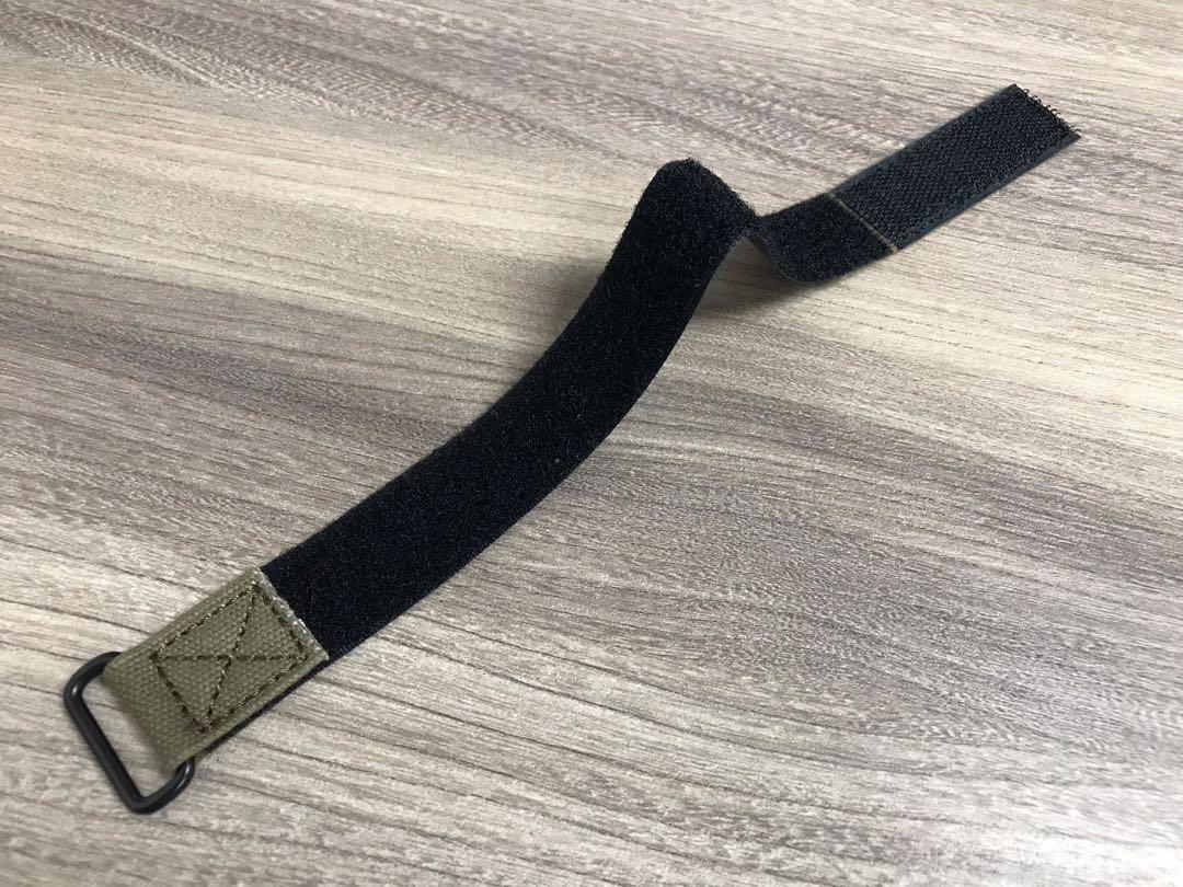 Military NATO strap Velcro strap Olive Green 22mm width, Luxury