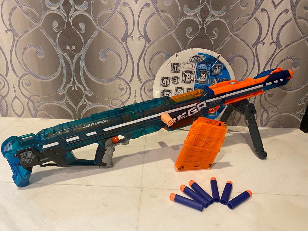 NERF NStrike Elite Sonic Ice Centurion Blaster, Hobbies & Toys, Toys