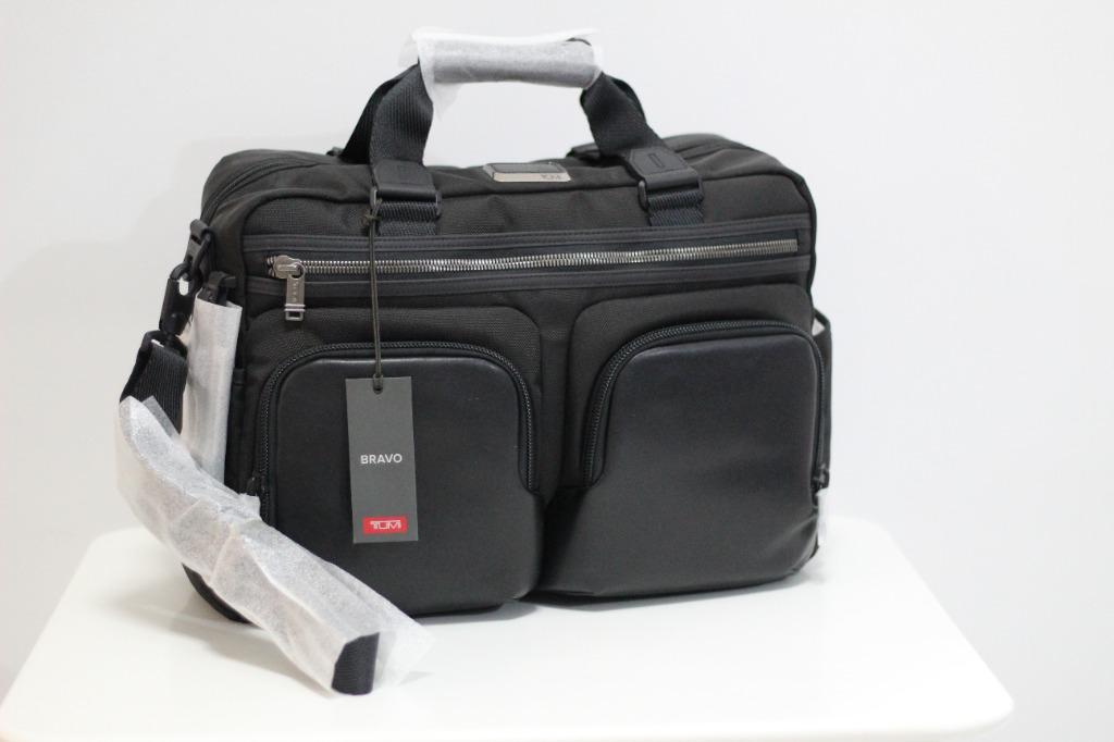 New Tumi 232691D Alpha Bravo Blakc Hunter Satchel duffle Overnight bag Gym Bag 17