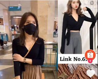 NEW V neck Black blouse