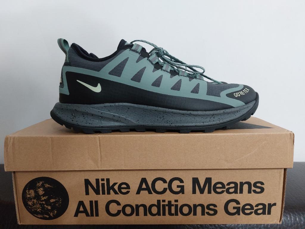 Nike ACG AIR NASU Gore-Tex Olive 綠色防水99% new US8 UK7, 男裝, 鞋