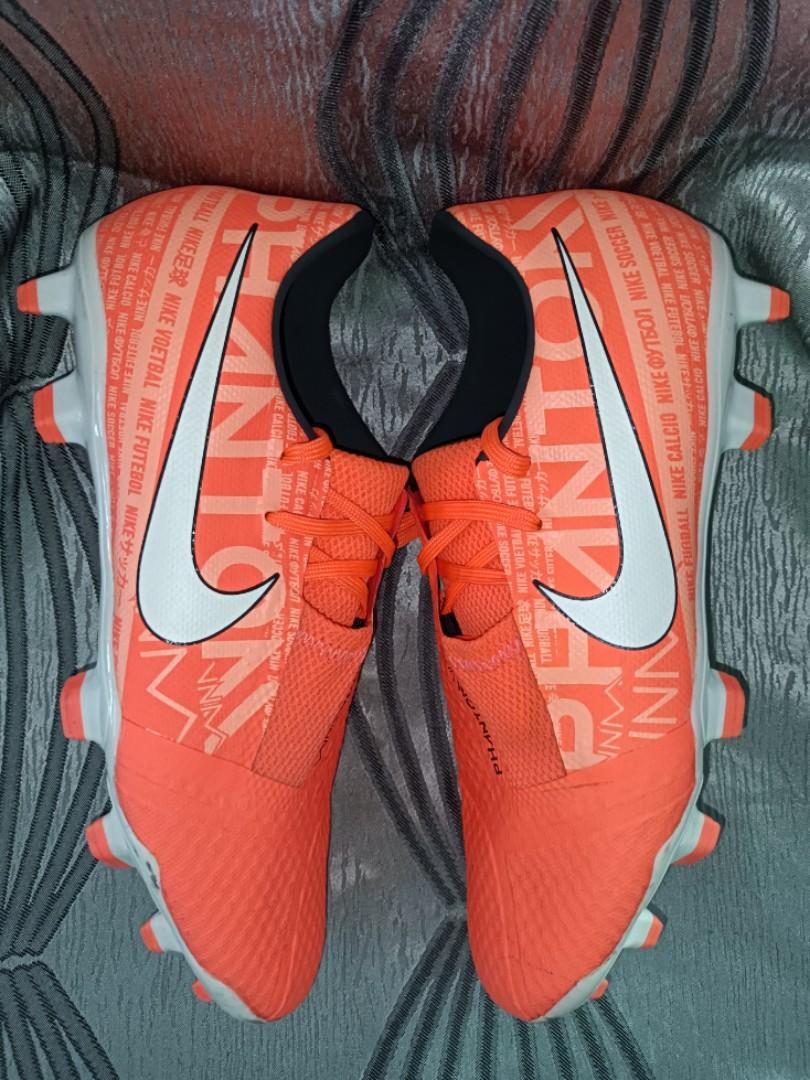 Kasut bola Nike Phantom Venom Academy FG Fire Bright Mango White Orange Pulse
