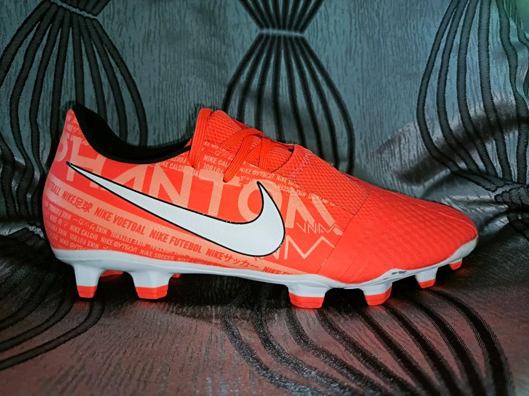 Kasut bola Nike Phantom Venom Academy FG Fire Bright Mango White Orange Pulse