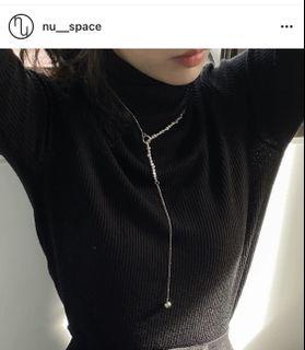 nu space - long long necklace 925銀
