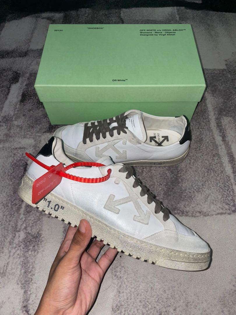 WTS WTT Off White 2.0 Leather Trainers Men s Fashion Footwear