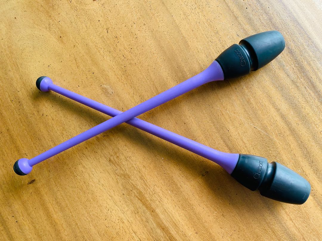 Original Chacott Rhythmic Gymnastics Clubs 41cm, Sports Equipment, Other Sports Equipment and