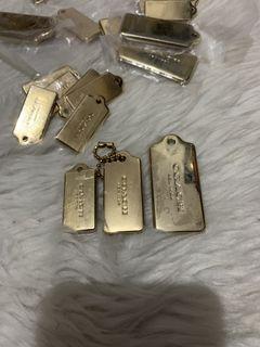 Original Coach Gold Hangtag
