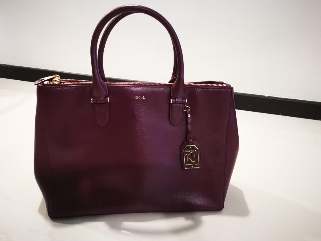 Ralph lauren outlet burgundy handbag