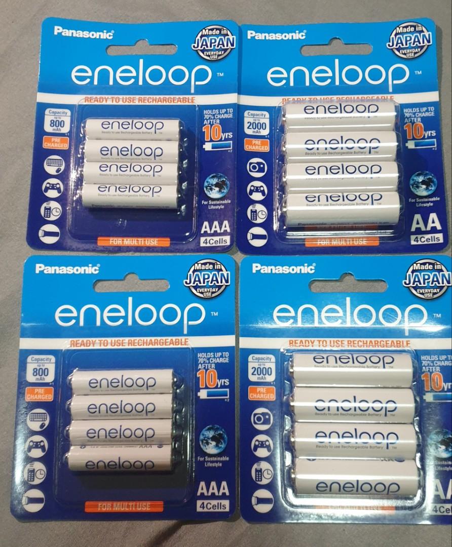  eneloop AA 2100 cycle, Ni-MH Pre-Charged Rechargeable  Batteries, 4 Pack : SANYO: Health & Household