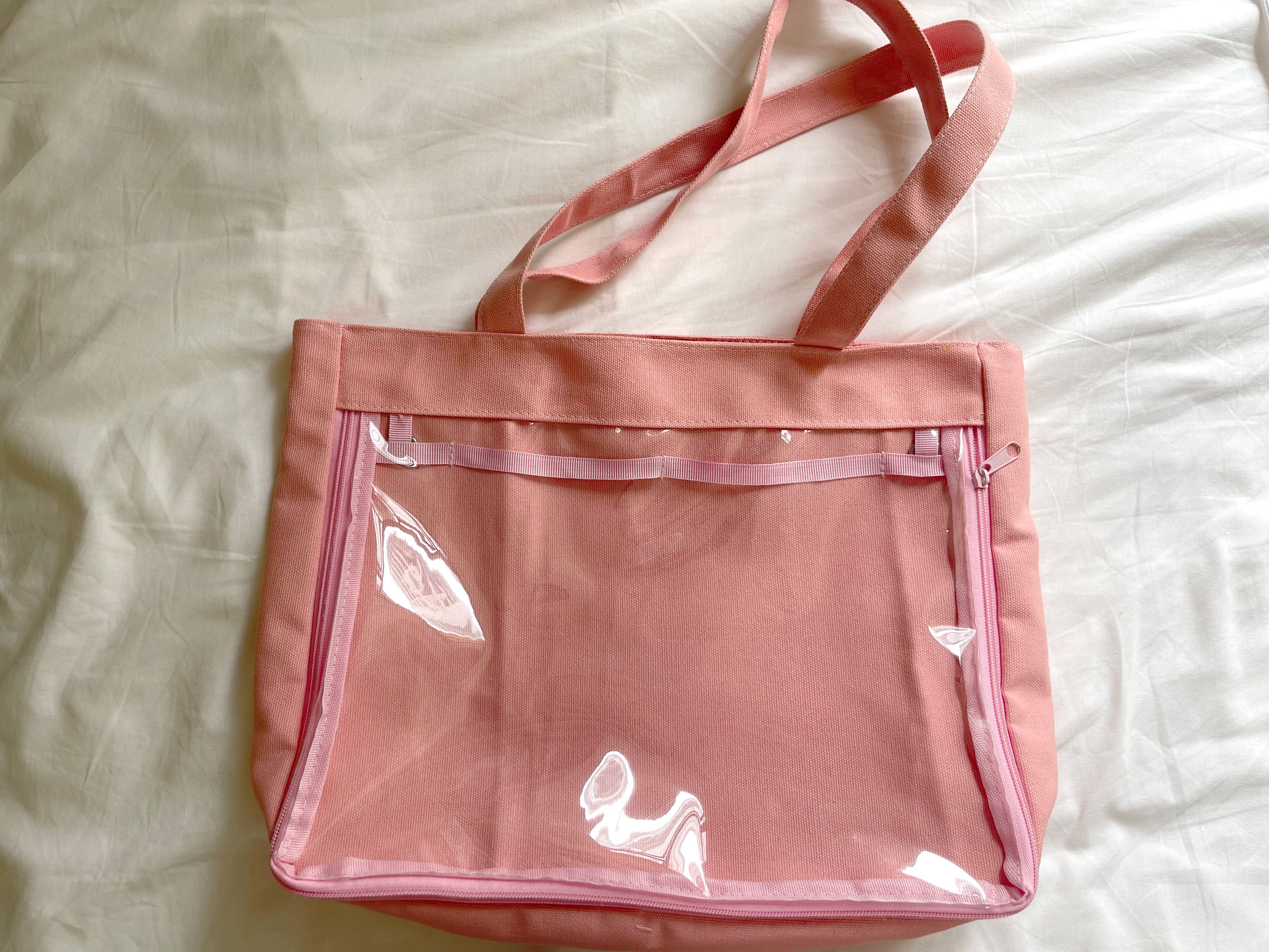 Pink Ita Bag Clear Canvas Bag Women s Fashion Bags Wallets