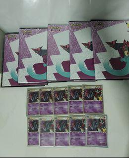4 Card Pocket Binder Album Folder MINT Pokemon Celebrations Dragapult Prime