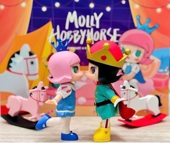 pop mart bjd molly 公主王子木馬套裝, 興趣及遊戲, 玩具& 遊戲類 ...