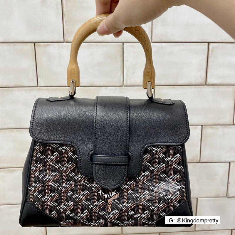 Goyard small leather tote blue, Luxury, Bags & Wallets on Carousell