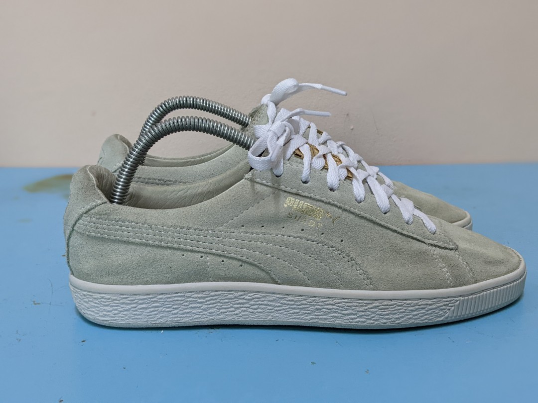Puma suede metal sales badge