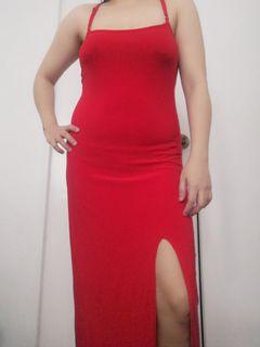 Red dress body con YRYS brand