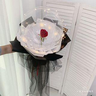 $29.90 CHEAPEST Rose Flower Bouquet Valentine FREE fairy light + feathers