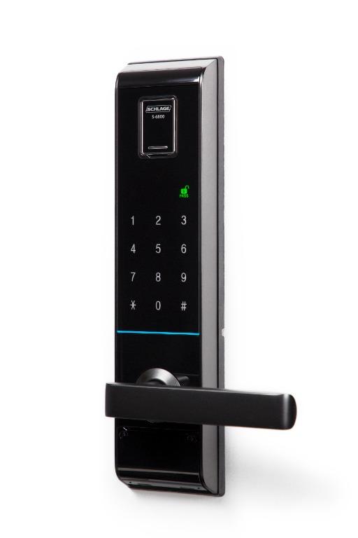 Schlage S6800 digital touchpad lock with fingerprint reader, Furniture