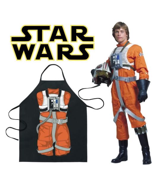 Luke X-Wing Pilot cooking apron with oven mitt from Star Wars