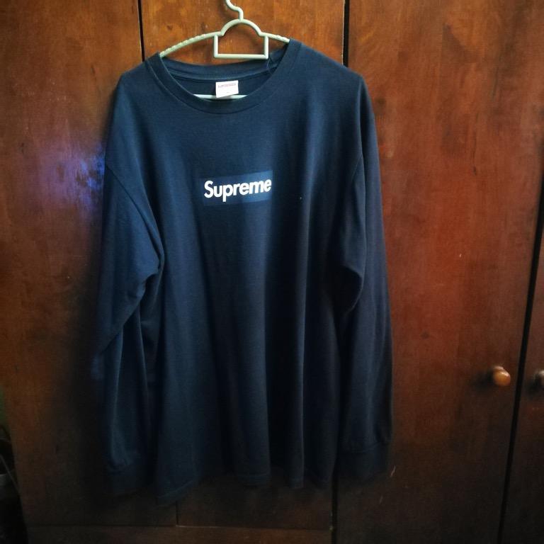 supreme LV box logo, Men's Fashion, Tops & Sets, Tshirts & Polo Shirts on  Carousell