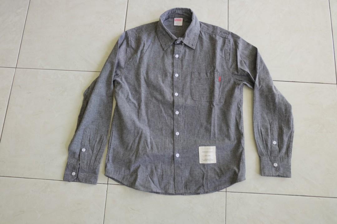 Supreme X Thom Browne Fesyen Pria Pakaian Atasan di Carousell