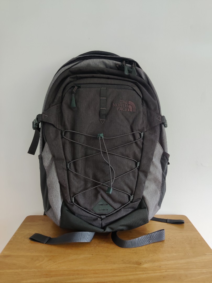 The North Face backpack Grey, Men's Fashion, Bags, Backpacks on Carousell