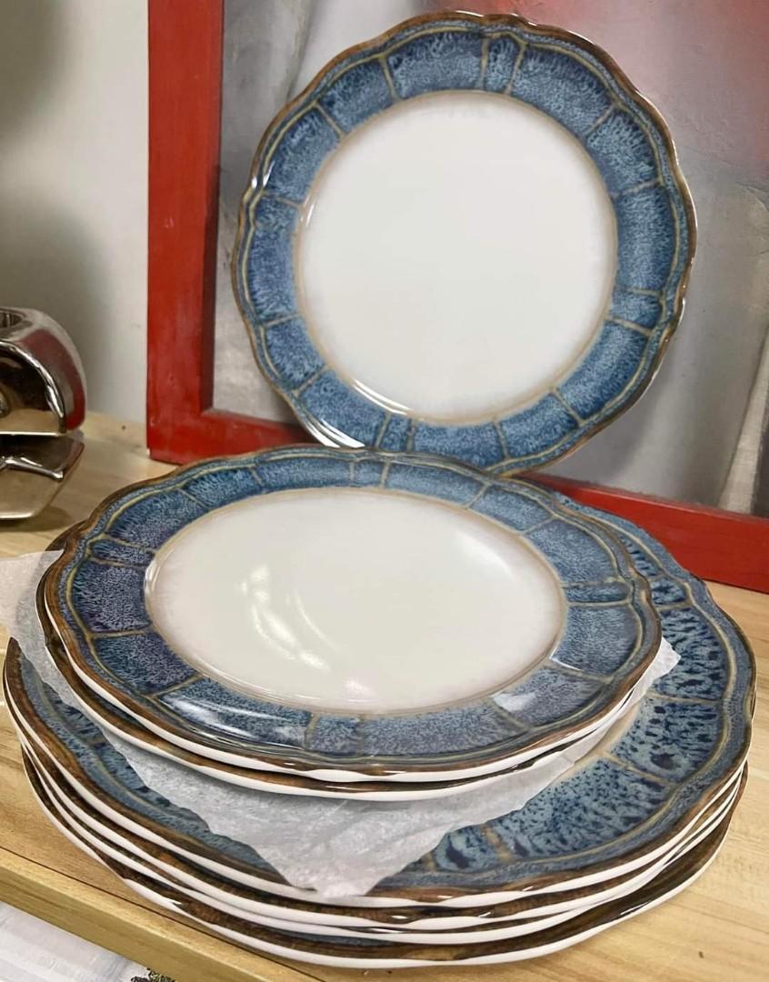 Topmela 8Piece Melamine Dinnerware Set, TV & Home Appliances, Kitchen