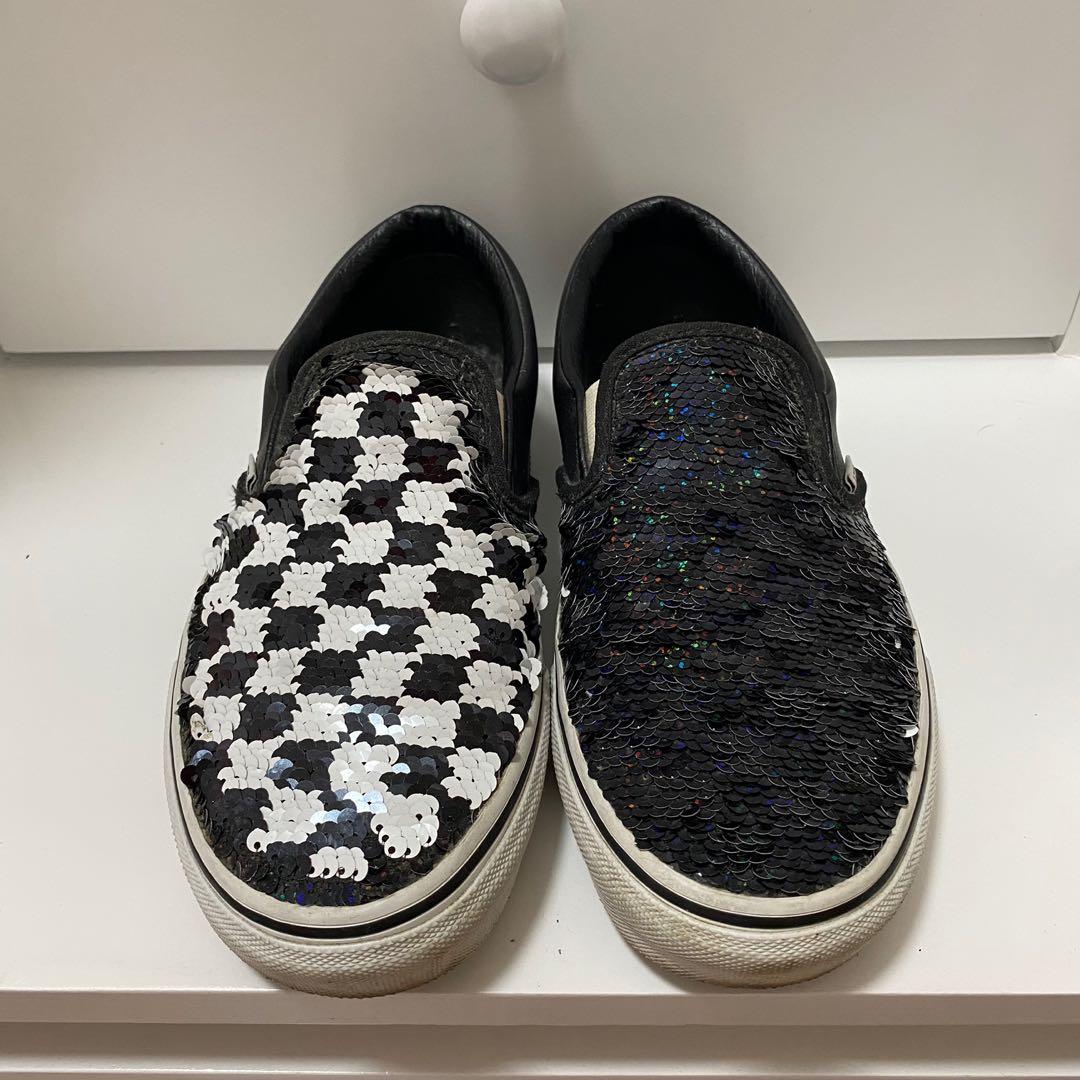 vans slip on flipping sequins skate shoe