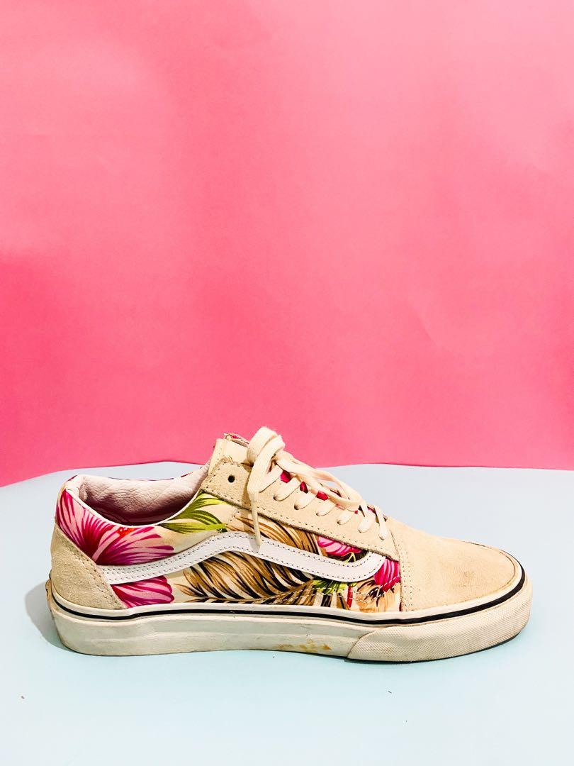 vans hawaiian floral old skool