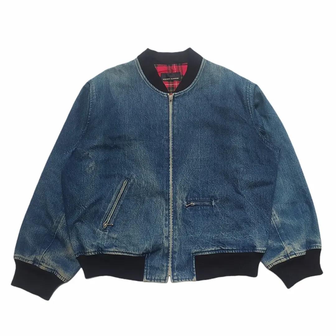 denim bomber jacket vintage